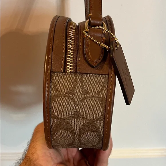 Special Edition Coach by Keith Haring Brown and Tan Mini Canteen Crossbody - Picture 8 of 10